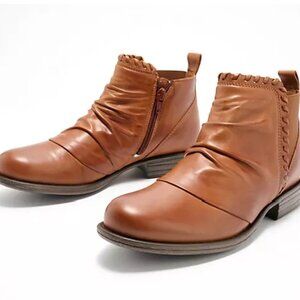 Miz Mooz Lynda Whip Stitch Ankle Boot Brandy